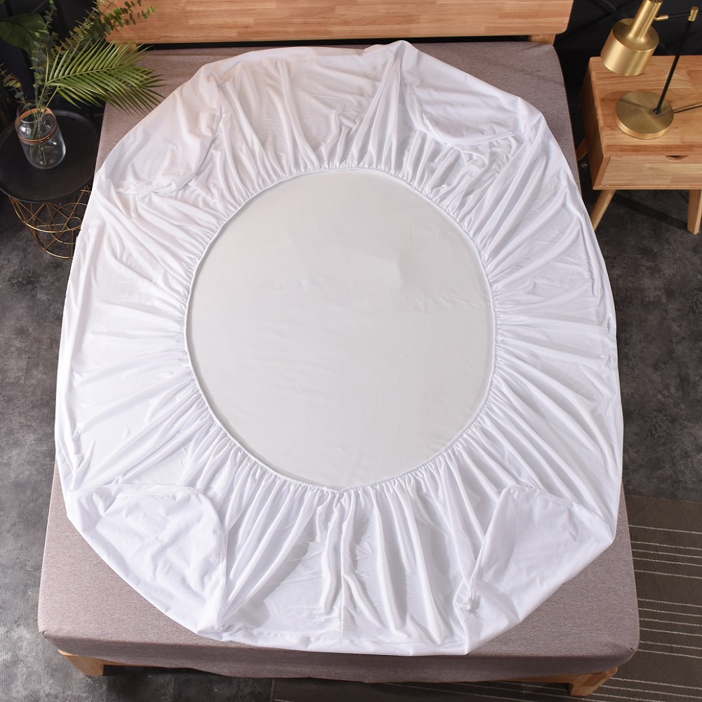Protège-matelas imperméable pleine grandeur blanc pour hôpital