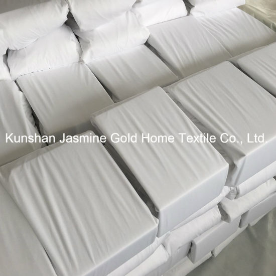 Housse de matelas imperméable en tissu tricoté anti-acariens avec fermeture éclair