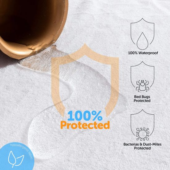 Protège-matelas confortable antibactérien imperméable fabriqué en Chine